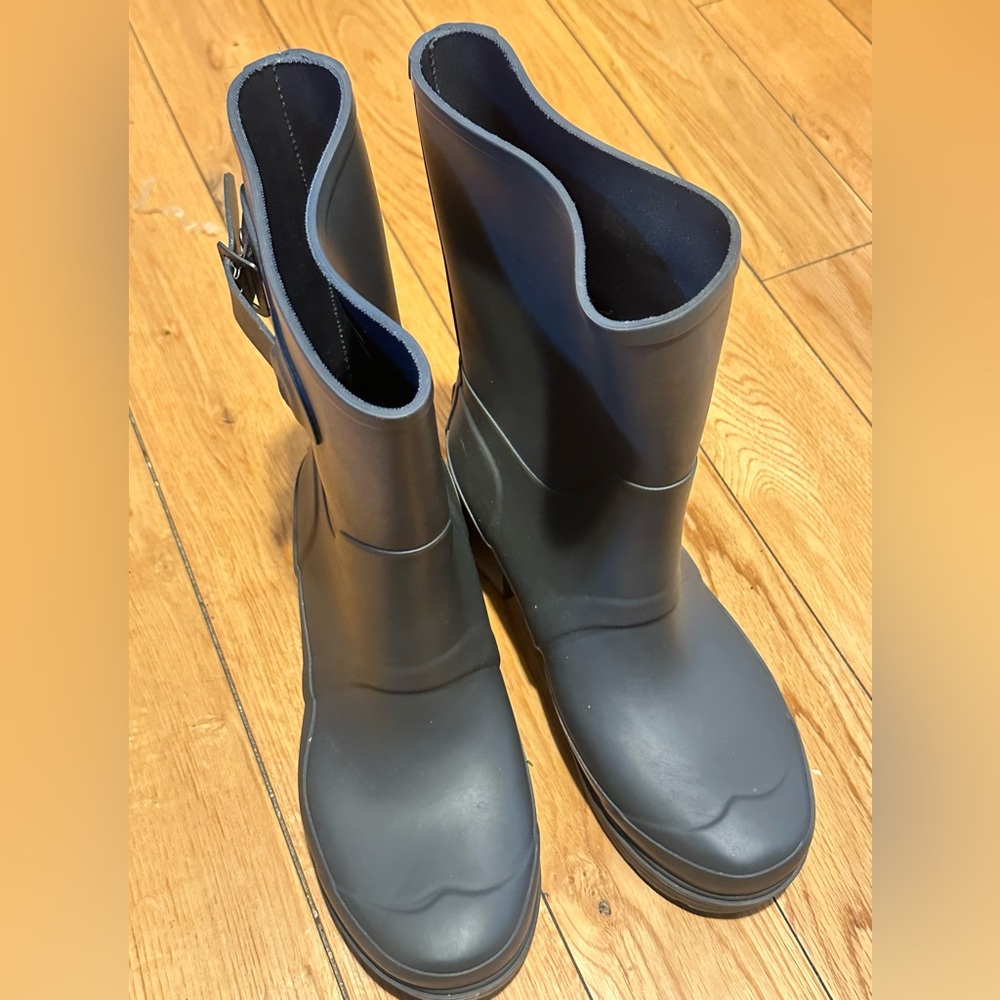Hunter Original Short Rain Boots Gray Size 8